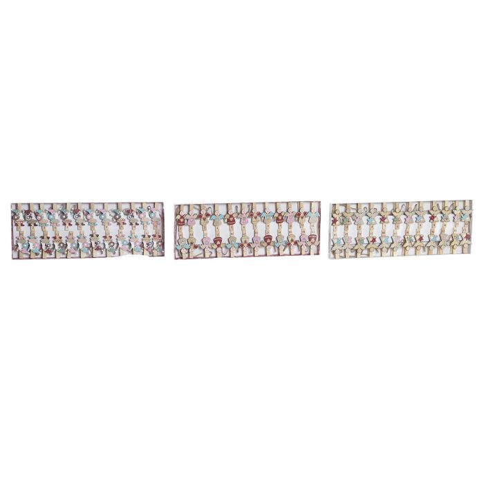 DKD Home Decor Pinza de Navidad Tradicional de Madera Roja y Verde con Ángel, Set de 24 piezas, 40x15x2 cm 2 DKD Home Decor Pinza de Navidad Tradicional de Madera Roja y Verde con Ángel, Set de 24 piezas, 40x15x2 cm 2