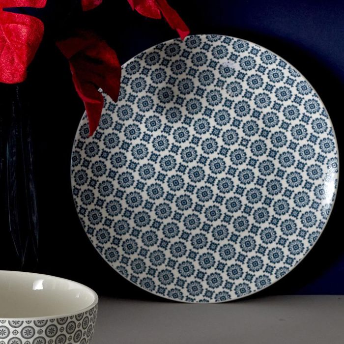 Home Deco Factory Plato Cottage Azul diámetro 25 cm 3