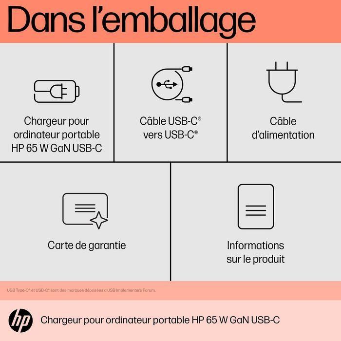 HP 65W GaN USB-C Laptop Charger 8 HP 65W GaN USB-C Laptop Charger 8