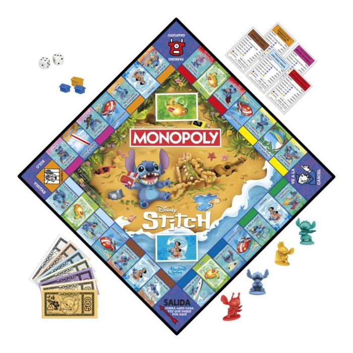 Juego Mesa Monopoly Stitch 6 Juego Mesa Monopoly Stitch 6