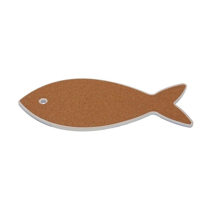 Salvamantel Pez Versa, cerámica con base de corcho, 12x29 cm (4 Unidades) 1 Salvamantel Pez Versa, cerámica con base de corcho, 12x29 cm (4 Unidades) 1