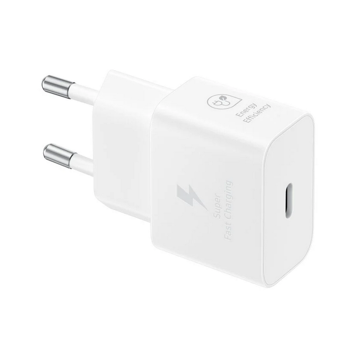 Samsung EP-T2510XWEGEU Cargador de Pared Rápido 25W con Puerto USB-C Blanco y Cable de Carga USB-C a USB-C Blanco 4 Samsung EP-T2510XWEGEU Cargador de Pared Rápido 25W con Puerto USB-C Blanco y Cable de Carga USB-C a USB-C Blanco 4