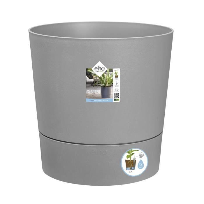 ELHO - Maceta - Greensense Aqua Care Round 43 - Cemento claro - Interior/exterior - Ø 43 x H 42,5 cm ELHO - Maceta - Greensense Aqua Care Round 43 - Cemento claro - Interior/exterior - Ø 43 x H 42,5 cm