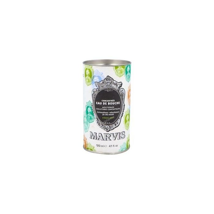 Marvis Colutorio Enjuague Bucal SPEARMINT Menta Verde Sin Alcohol 120 ml. Protección Anti-Bacterias, Placa y Caries, Frescor Duradero.