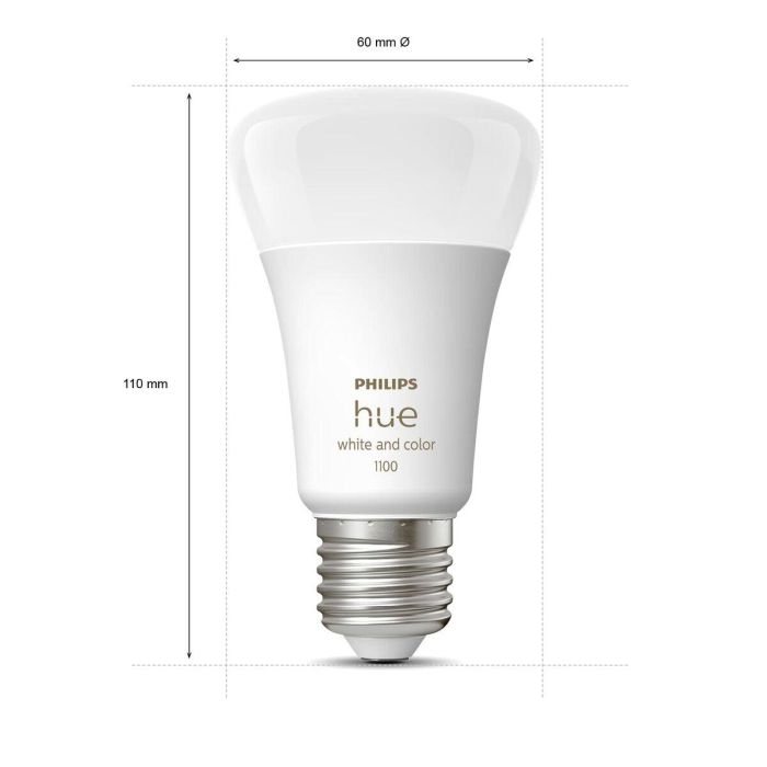 PHILIPS Hue White & Color Ambiance - E27 x3 Kit básico y control remoto Hue 1