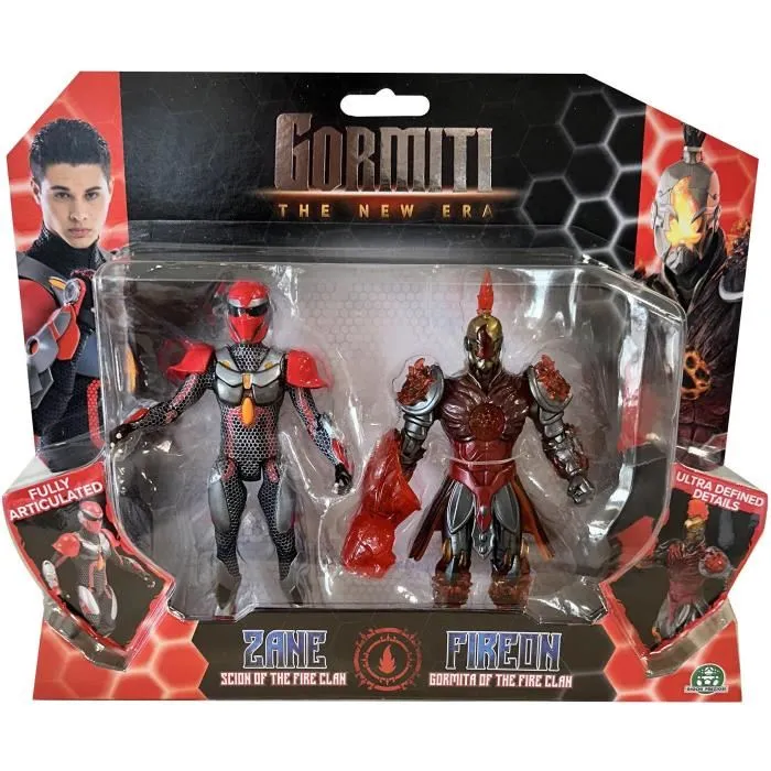 Gormiti GRV192 Caja de Figuras Scion y Gormiti Asociados con el Fuego Zane y Fireon 15 cm a partir de 4 Años 1