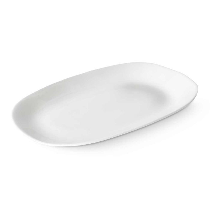 Bandeja Opal Ovalada 23 cm Blanco - Vivalto (24 Unidades) 1 Bandeja Opal Ovalada 23 cm Blanco - Vivalto (24 Unidades) 1