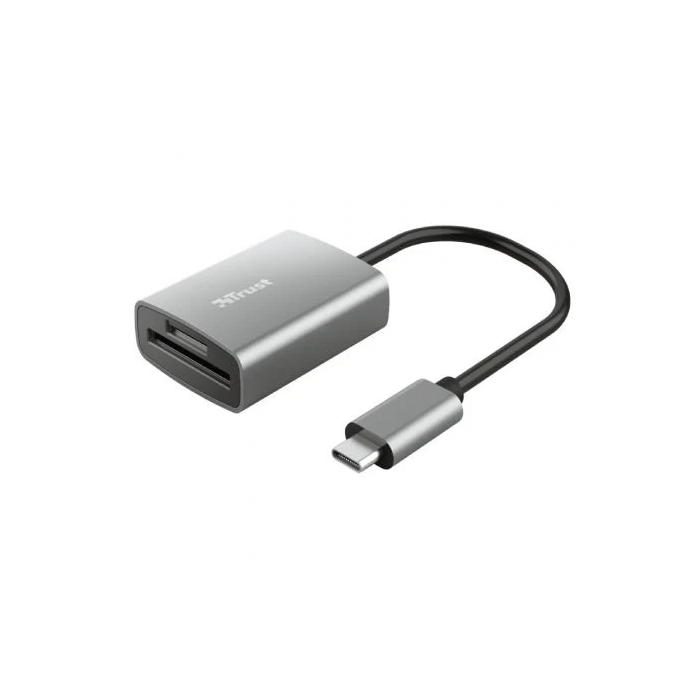 Trust Lector de Tarjetas Externo Dalyx 24136 USB Tipo-C Aluminio