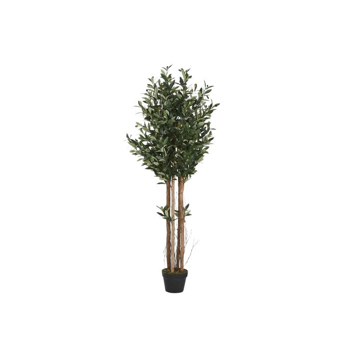 DKD Home Decor Árbol Artificial Olivo Verde de 150 cm de Alto con 1584 Hojas en Poliéster y PP