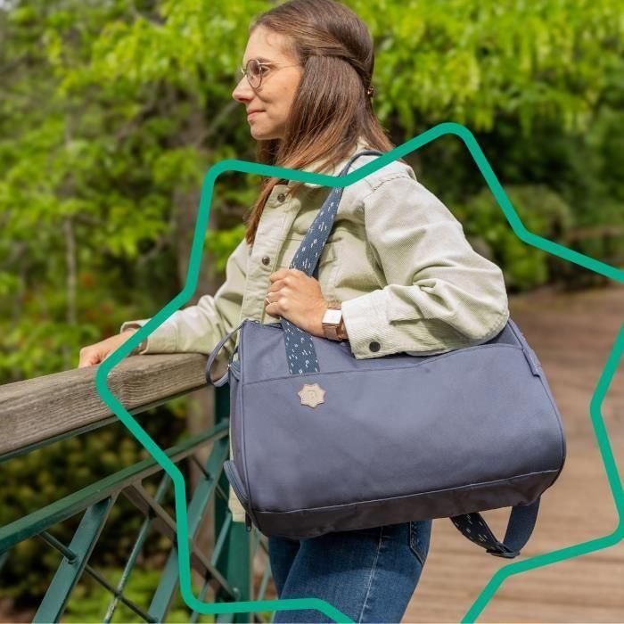 Bolso cambiador Badabulle Pocketstyle - Cambiador, Funda aislante, Funda, Accesorios para cochecito incluidos, Azul 2 Bolso cambiador Badabulle Pocketstyle - Cambiador, Funda aislante, Funda, Accesorios para cochecito incluidos, Azul 2