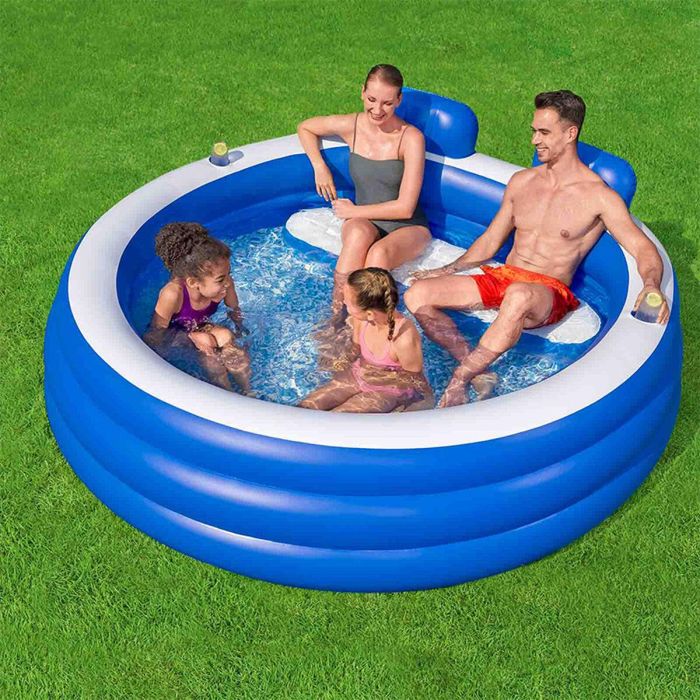 Bestway Piscina Hinchable Familiar 231x219x79 +6 Años Jardin 54422 1