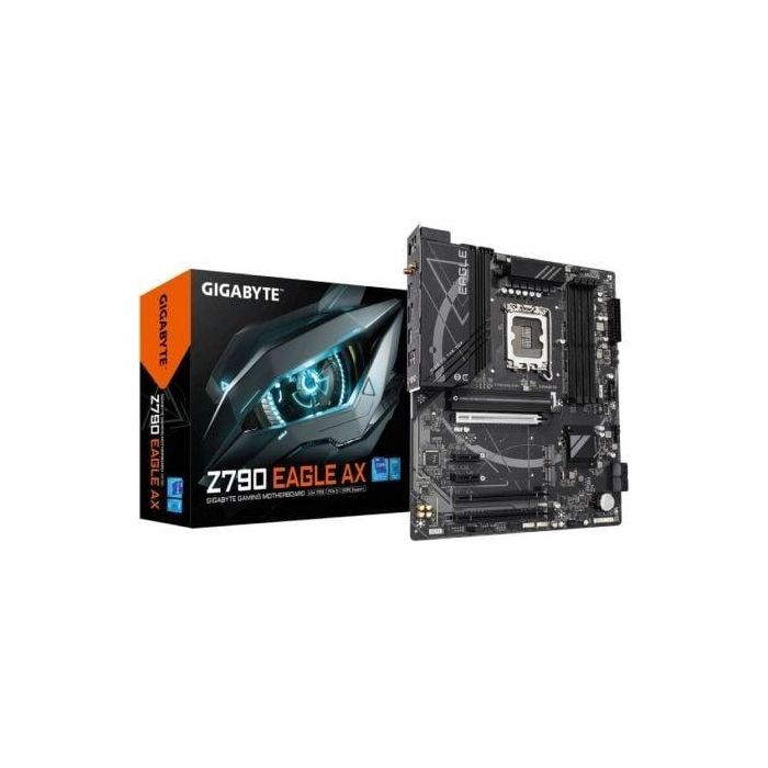 Gigabyte 9MZ79EGLX-00-10 Placa Base Z790 EAGLE AX Socket 1700 Intel 12ª-14ª Gen, DDR5, Wi-Fi 6E, LAN 2.5GbE, PCIe 5.0 Gigabyte 9MZ79EGLX-00-10 Placa Base Z790 EAGLE AX Socket 1700 Intel 12ª-14ª Gen, DDR5, Wi-Fi 6E, LAN 2.5GbE, PCIe 5.0