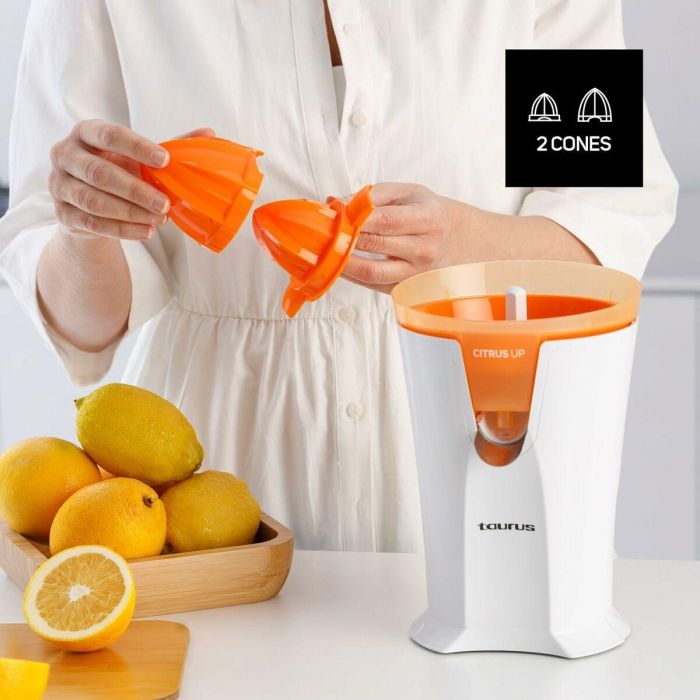 Exprimidor Eléctrico Taurus CITRUS UP Blanco Naranja 200 ml 4 Exprimidor Eléctrico Taurus CITRUS UP Blanco Naranja 200 ml 4