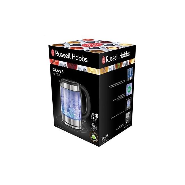 Russell Hobbs 21600-57 Hervidor de Agua de Cristal, 1.7L, Luz Azul 4