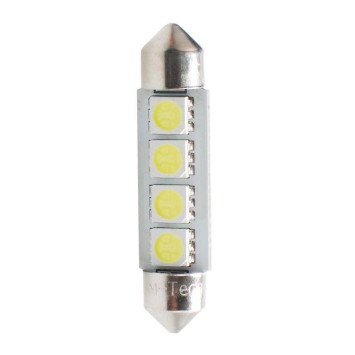 M-Tech L311W C5W 41mm 4xSMD5050 Canbus Blanco LED Bombilla Interior Coche 2