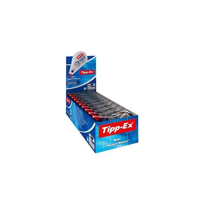 Tipp-Ex Cinta Correctora Tipp-Ex Mini Pocket Mouse 5 mmx6M Caja 10 Ud Tipp-Ex Cinta Correctora Tipp-Ex Mini Pocket Mouse 5 mmx6M Caja 10 Ud