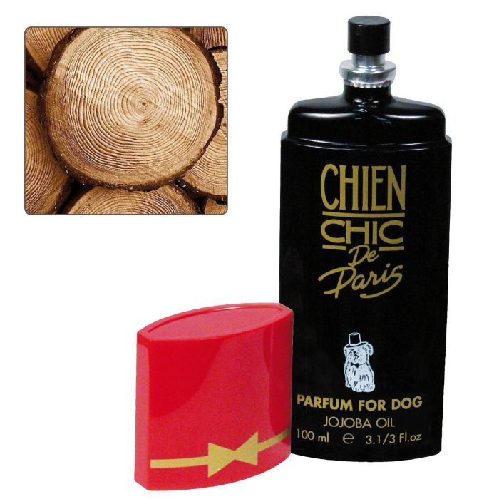 Chien Chic Perfume Madera con Aceite de Jojoba para Perros Larga Duración Uso Diario Vaporizador 100 mL Hecho en Francia