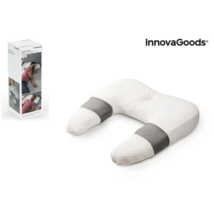 Almohada Ergonómica Multifunción Ullow InnovaGoods Almohada Ergonómica Multifunción Ullow InnovaGoods