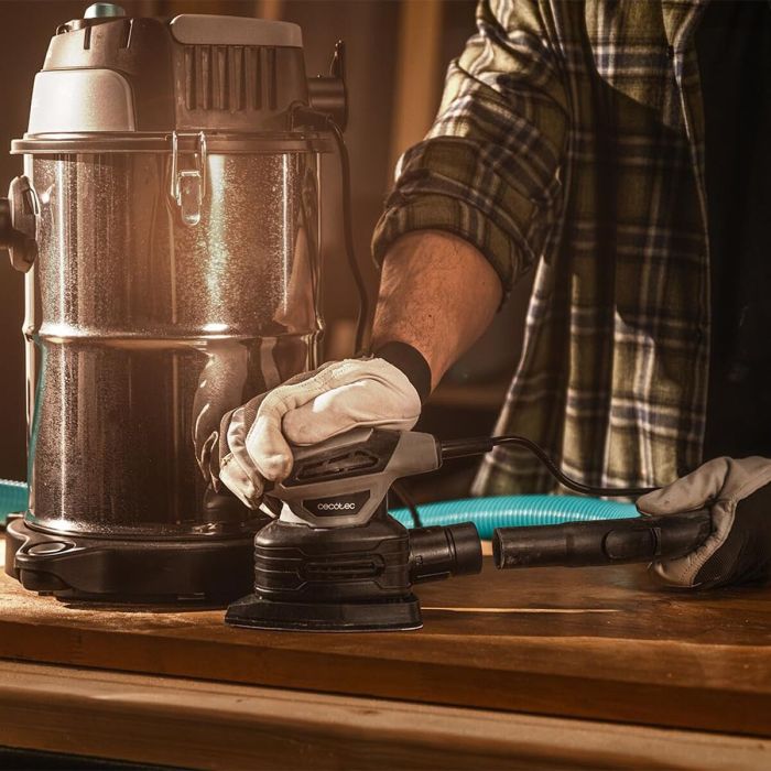 Cecotec Lijadora orbital delta 180W PerfectSurface 180 Delta con depósito y accesorios 6