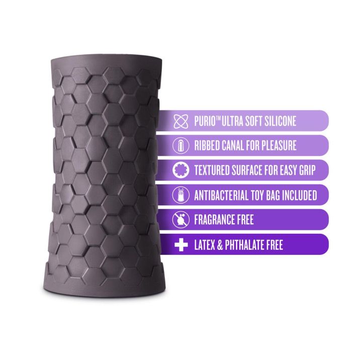 Masturbador Masculino Blush M for Men Hekx Negro 1 Masturbador Masculino Blush M for Men Hekx Negro 1