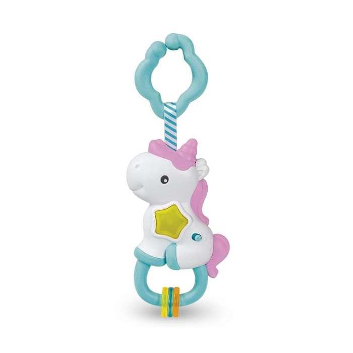Clementoni Sonajero Unicornio Musical con Sonido 15x22x7cm 4
