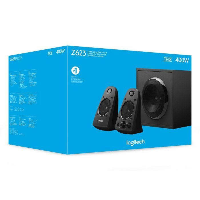 Logitech Altavoces 2.1 Z623 THX 200W RMS 11