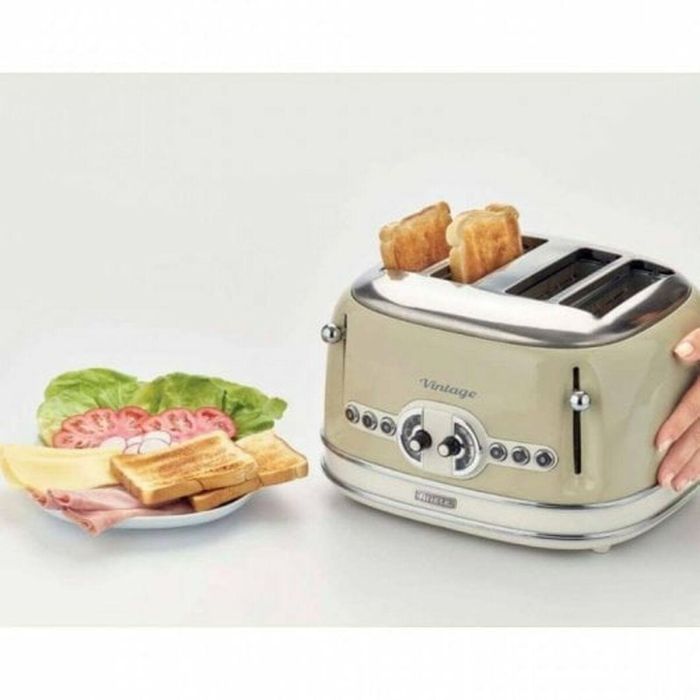 Tostadora Ariete 156/03 1600 W Beige 4 rebanadas Vintage 1 Tostadora Ariete 156/03 1600 W Beige 4 rebanadas Vintage 1