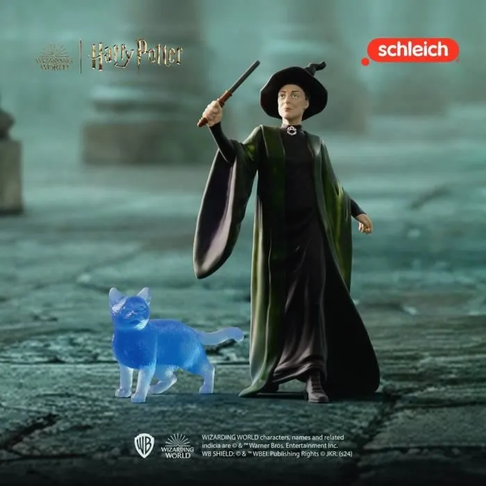 Schleich 42682 Harry Potter La Profesora McGonagall y sus Figuras de Patronus para Niños a partir de 6 Años 2