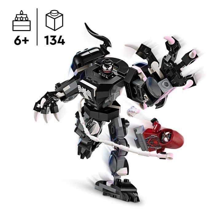 LEGO 76276 Marvel Armadura robótica de Venom contra Miles Morales, juguete de construcción con minifiguras 1 LEGO 76276 Marvel Armadura robótica de Venom contra Miles Morales, juguete de construcción con minifiguras 1