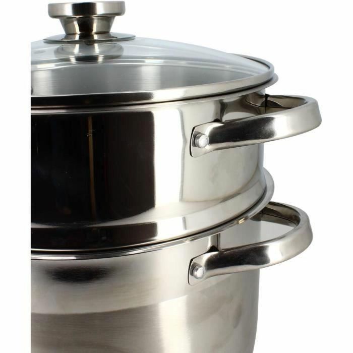 Menastyl 4615450 Cuscús de Acero Inoxidable 10 Litros, Apto para Todo Tipo de Fuegos e Inducción 1 Menastyl 4615450 Cuscús de Acero Inoxidable 10 Litros, Apto para Todo Tipo de Fuegos e Inducción 1