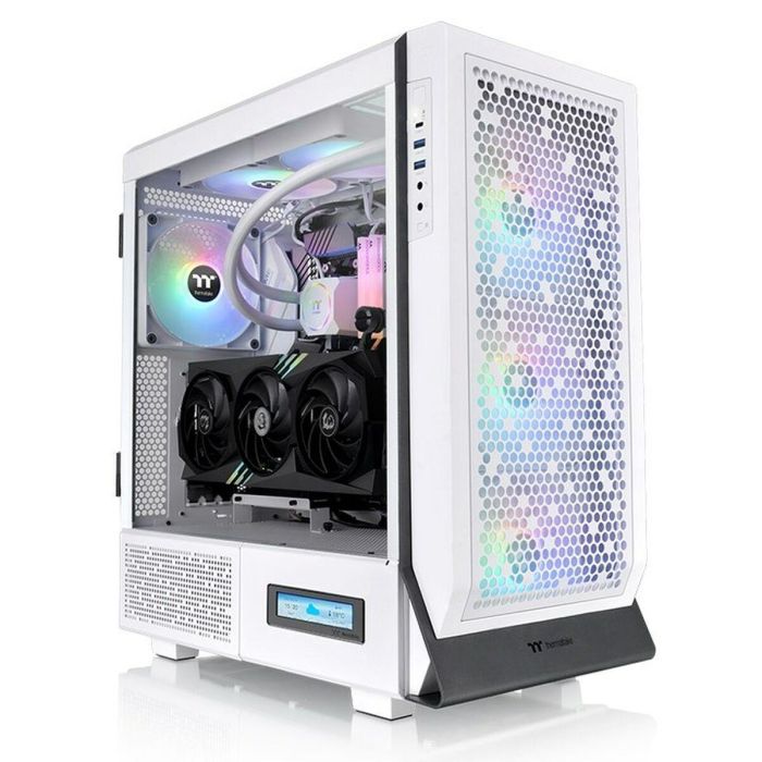 Thermaltake CA-1X5-00M6WN-00 Carcasa de Ordenador PC Midi Tower Blanca, con 3 Ventiladores Frontales 140mm, 1 Trasero 140mm, y Compatible con Fuentes PS2 Thermaltake CA-1X5-00M6WN-00 Carcasa de Ordenador PC Midi Tower Blanca, con 3 Ventiladores Frontales 140mm, 1 Trasero 140mm, y Compatible con Fuentes PS2