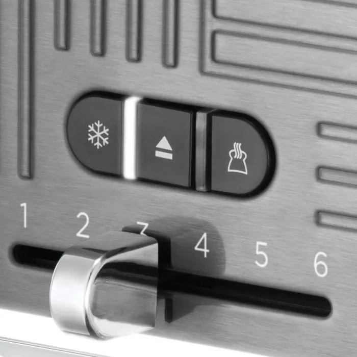 Russell Hobbs 25250-56 Geo Steel Tostadora 4 Funciones Temperatura Ajustable Calentador Pinzas Acero Inoxidable 2