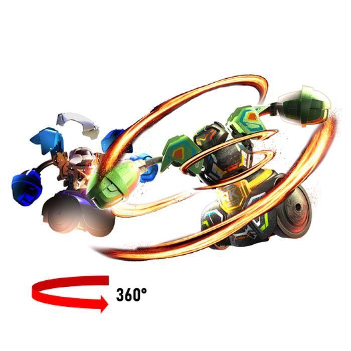 Silverlit SIL1719316013567 Robot de Combate Kombat Tornado - Conjunto de 2 Robots con Ataque 360° y Destrucción 3