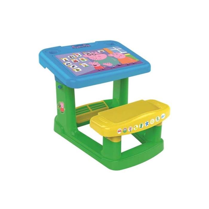 Pupitre con banco peppa pig 57x73x49 cm incluye 5 laminas 7 Pupitre con banco peppa pig 57x73x49 cm incluye 5 laminas 7