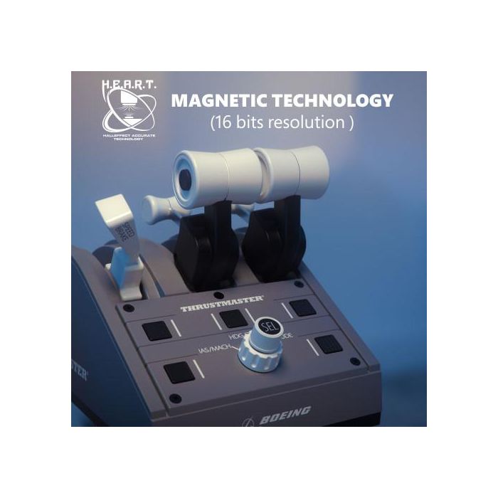 Thrustmaster TCA Y Pack Boeing 4460210 Joystick y Manette des Gaz, Panel de mandos tipo máquina recreativa Gris, para PC, Xbox Series X/S, One X/S 13