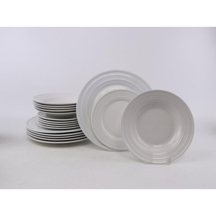 DKD Home Decor Bol Porcelana Blanco 17 x 17 x 7 cm Set 4 Piezas Apto Microondas y Lavavajillas 4