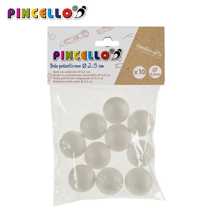 Juego 10 Bolas 2,5Cm Manualidades Poliestileno Pincello (48 Unidades) 2 Juego 10 Bolas 2,5Cm Manualidades Poliestileno Pincello (48 Unidades) 2