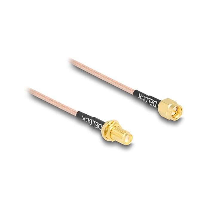 DeLOCK Cable Antena SMA Macho a SMA Macho RG-316 75cm (0.75m) 50Ω, RG-316/U, para Frecuencias hasta 1.8 GHz 1 DeLOCK Cable Antena SMA Macho a SMA Macho RG-316 75cm (0.75m) 50Ω, RG-316/U, para Frecuencias hasta 1.8 GHz 1
