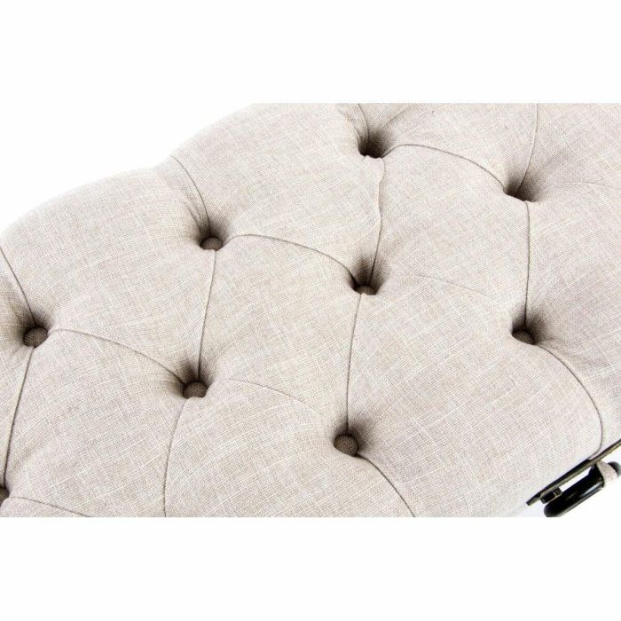 Banqueta DKD Home Decor Beige Metal Madera MDF 30 x 40 cm 101 x 42 x 43 cm 3 Banqueta DKD Home Decor Beige Metal Madera MDF 30 x 40 cm 101 x 42 x 43 cm 3