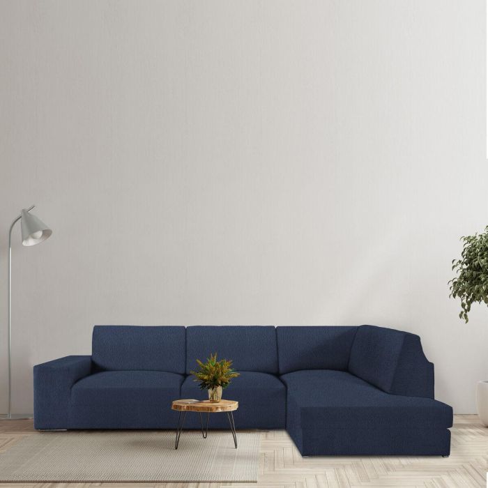 Funda para chaise longue de brazo largo derecho Eysa ROC Azul 110 x 120 x 500 cm 4