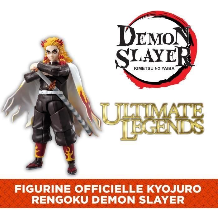 Bandai BAN1736489429386 Figura articulada Ultimate Legends HD Demon Slayer Kyojuro Rengoku 12 cm 1