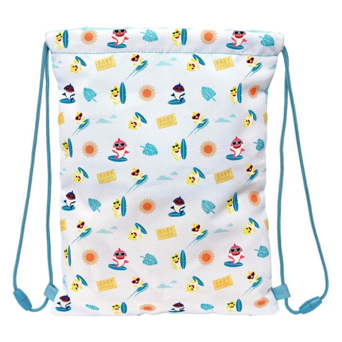 Bolsa Mochila con Cuerdas Baby Shark Surfing Azul Blanco 26 x 34 x 1 cm 2 Bolsa Mochila con Cuerdas Baby Shark Surfing Azul Blanco 26 x 34 x 1 cm 2