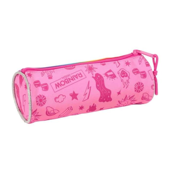 Safta Estuche Escolar Portatodo Redondo Rainbow High Shine con 1 Cremallera 70x70x200 mm 1 Safta Estuche Escolar Portatodo Redondo Rainbow High Shine con 1 Cremallera 70x70x200 mm 1
