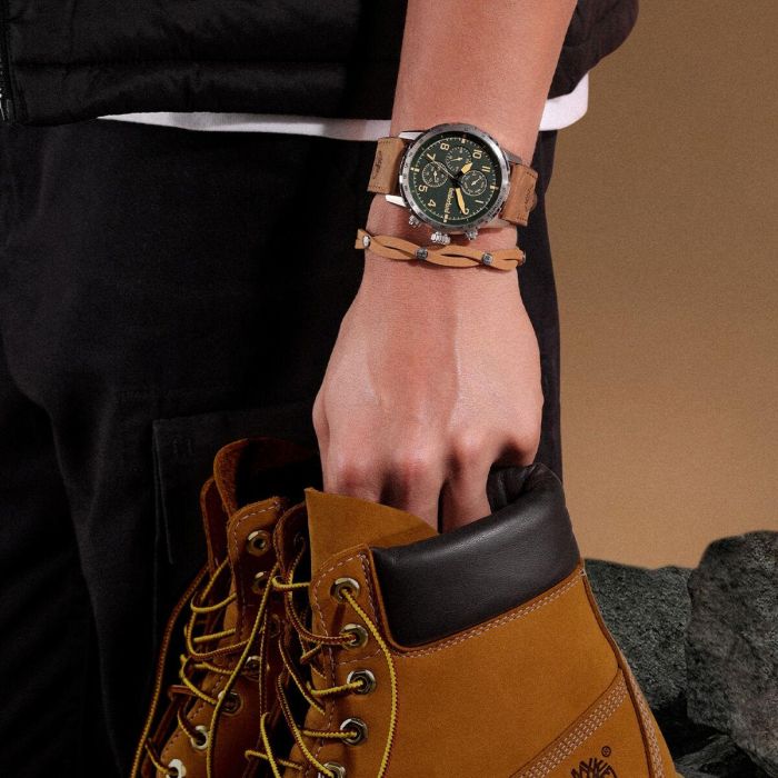 Pulsera Hombre Timberland TDAGB0002601 Ocre 1 Pulsera Hombre Timberland TDAGB0002601 Ocre 1