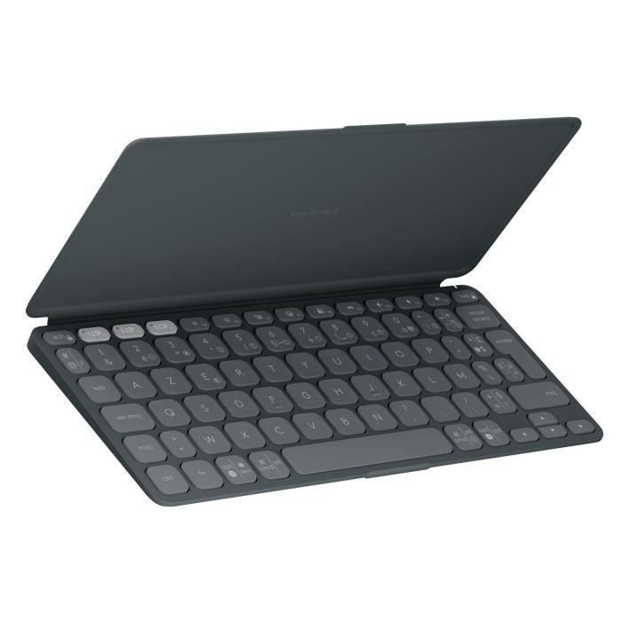 Teclado portátil - Inalámbrico - Logitech - Keys-To-Go 2 - para Tablet - AZERTY - Grafito