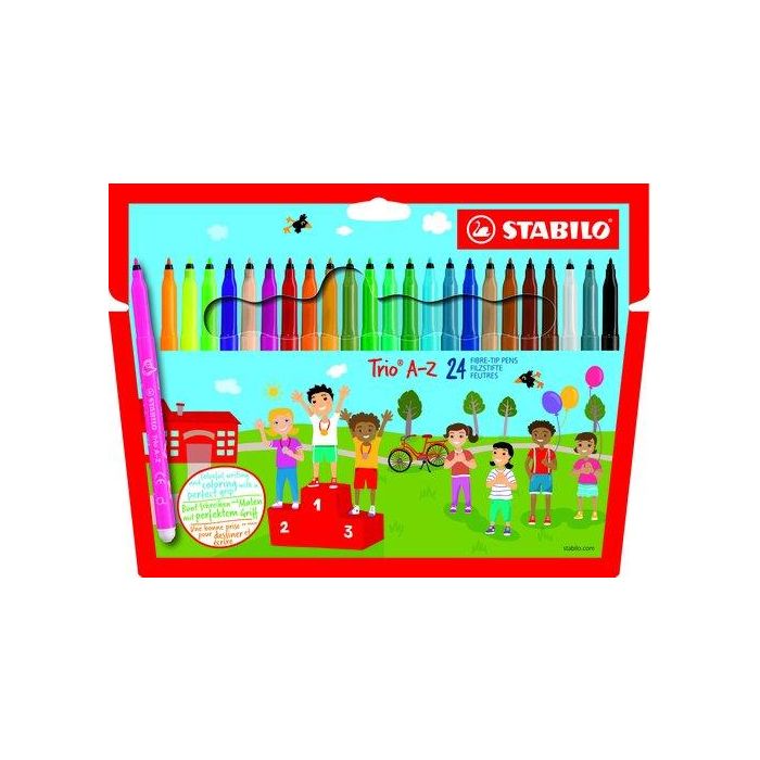 Stabilo Rotuladores Trio Az C-Surtidos Estuche 24 Ud