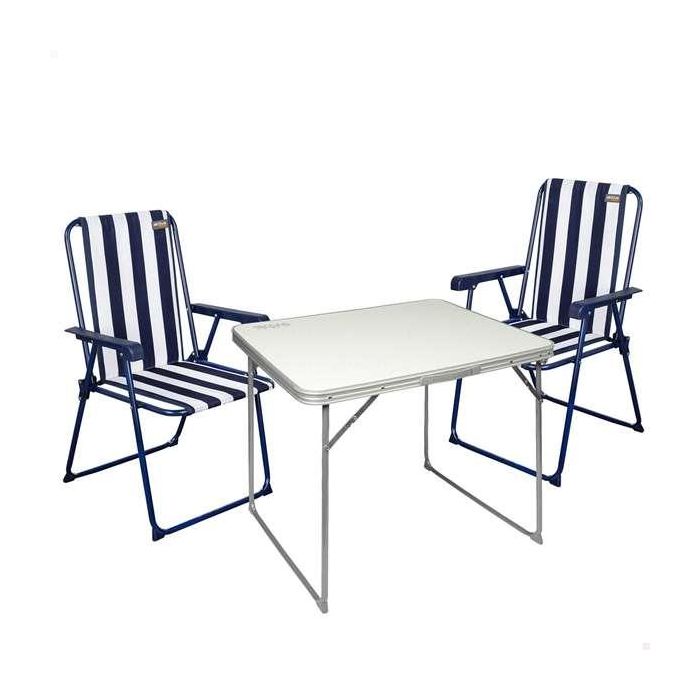 Mesa 80x60x70 cm+2 sillas plegables 53x47x40/85 cm en bolsa Mesa 80x60x70 cm+2 sillas plegables 53x47x40/85 cm en bolsa