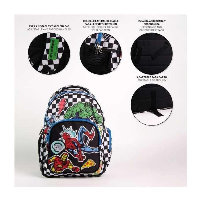 Mochila escolar mediana 42 cm avengers 3.3 x 4.2 x 42.0 cm 3 Mochila escolar mediana 42 cm avengers 3.3 x 4.2 x 42.0 cm 3