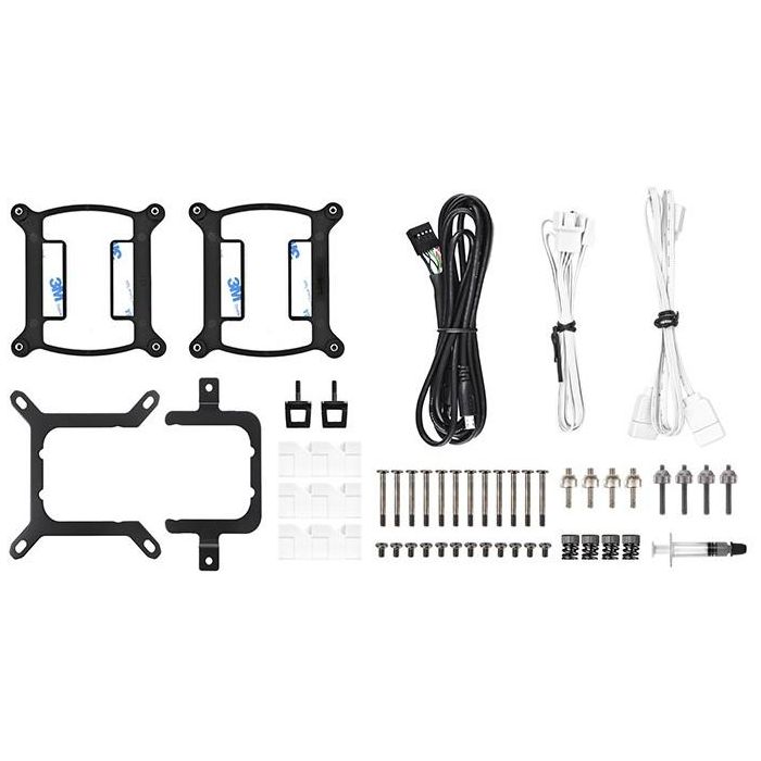 K Cooler Wasserkühlung Thermaltake TH420 V2 Ultra ARGB Sync CPU Liquid Cooler Snow Edition All-In-One 6
