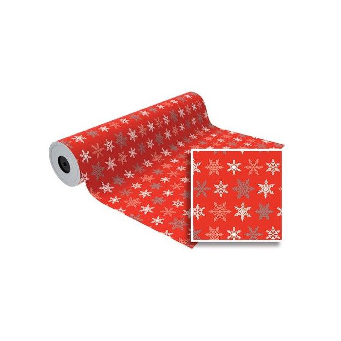 Papel De Regalo Bobina Basika 31 Cm X 80 M (2 Kg Aprox.) Navidad (Nv1902-A 31 Cm)